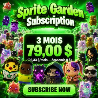 Sprite Garden 3-Month Subscription – All New Sprites