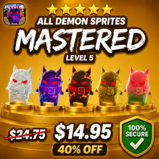 ALL Demon Sprites | Mastered (Level 5)