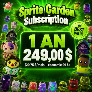 Sprite Garden 1-Year Subscription – All New Sprites