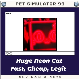 Huge Neon Cat | Pet Sim 99