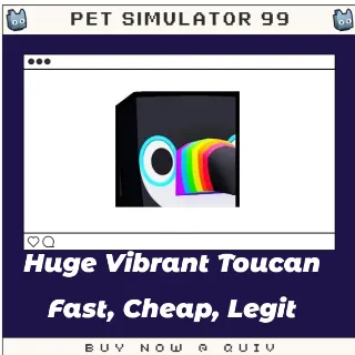 Huge Vibrant Toucan | Pet Sim 99