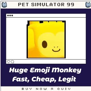 Huge Emoji Monkey | Pet Sim 99