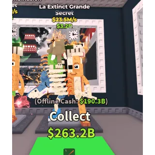 la extinct grande (23.5m/s)