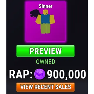Sinner Emote | Basketball Legends
