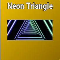 Neon Triangle Banner | Basketball Legends