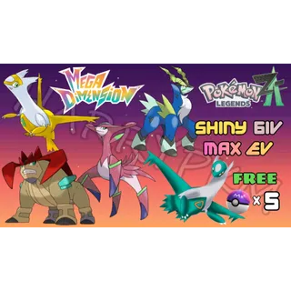 ✨COMBO 5 SHINY LEGENDARY✨6IV MAXE EV⭐POKEMON LEGENDS ZA