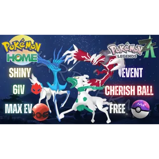 ✨COMBO 3 SHINY ALPHA YVELTAL, XERNEAS, ZYGARDE✨6IV MAX EV⭐HOME⭐POKEMON LEGENDS ZA