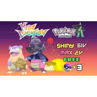 ✨COMBO 3 SHINY ALPHA GALARIAN "SLOW" TYPES✨ 6IV MAXED EV⭐POKEMON LEGENDS ZA