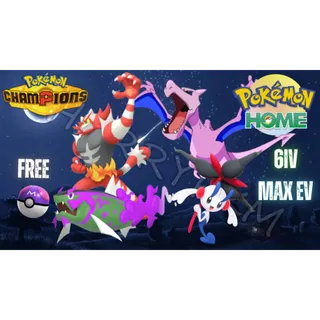 ✨COMBO 4 POKEMON CHAMPIONS TEAM✨ 6IV MAX EV⭐CHAMPIONS⭐HOME