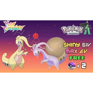 ✨COMBO 2 SHINY ALPHA GOODRA & HISUIAN GOODRA✨6IV MAX EV⭐POKEMON LEGENDS ZA