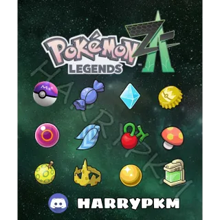 ✨COMBO 5 POKEMON ITEMS + BONUS 2 RANDOM SHINY FOR SELL⭐POKEMON LEGENDS ZA