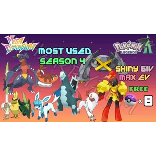 ✨COMBO MOST USED RANK SEASON 4✨6IV MAX EV⭐POKEMON LEGENDS ZA