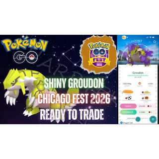 ✨SHINY GROUDON WITH CHICAGO BACKGROUND✨CHICAGO FEST 2026✨POKEMON GO
