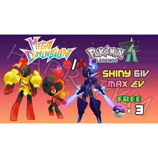✨COMBO 3 SHINY ALPHA CHARCADET & ARMAROUGE & CERULEDGE✨6IV MAX EV⭐POKEMON LEGENDS ZA