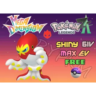 ✨SHINY ALPHA GRAPPLOCT✨ 6IV MAXED EV⭐POKEMON LEGENDS ZA