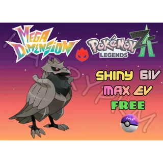 ✨SHINY ALPHA CORVIKNIGHT✨6IV MAX EV⭐POKEMON LEGENDS ZA