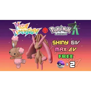 ✨COMBO 2 SHINY ALPHA BUNEARY & LOPUNNY✨6IV MAX EV⭐POKEMON LEGENDS ZA