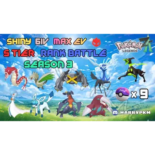 ✨COMBO 9 COMPETITIVE RANK READY SEASON 3✨6IV MAX EV⭐POKEMON LEGENDS ZA