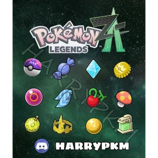 ✨COMBO 15 POKEMON ITEMS + BONUS 6 RANDOM SHINY FOR SELL⭐POKEMON LEGENDS ZA