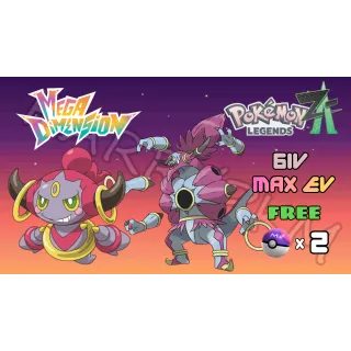 ✨COMBO 2 HOOPA FORMS✨ 6IV MAXED EV⭐POKEMON LEGENDS ZA