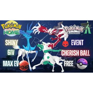 ✨COMBO 3 SHINY ALPHA YVELTAL, XERNEAS, ZYGARDE✨ 6IV⭐POKEMON LEGENDS ZA