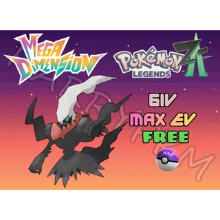 ✨LEGENDARY DARKRAI✨6IV MAX EV⭐POKEMON LEGENDS ZA
