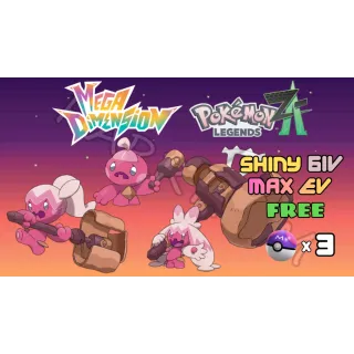 ✨COMBO 3 SHINY TINKATINK & TINKATUFF & TINKATON✨6IV MAX EV⭐POKEMON LEGENDS ZA
