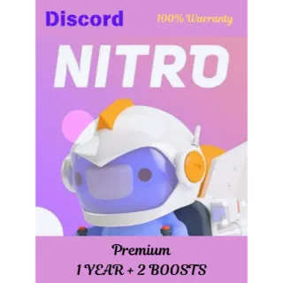 Discord Nitro Gaming 1 Year + 2 Boosts GLOBAL