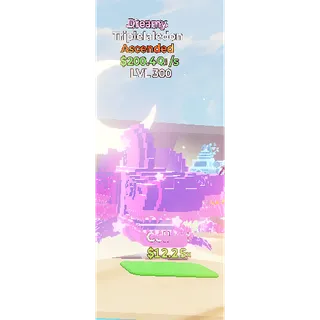 Fortnite Go Up For Brainrots Dreamy Triplelaledon max lv 200QI 