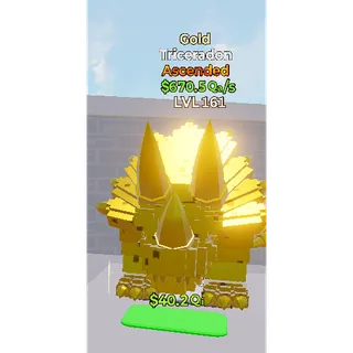 Fortnite Go Up For brainrots Gold Triceradon