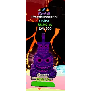 Fortnite Go Up For Brainrots Crystal  Tiramisubmarini 3 Trait max lv 6.9Qi