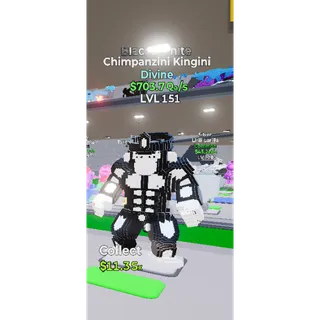 Fortnite Go Up For Brainrots Black and White Chimpanzini Kingini