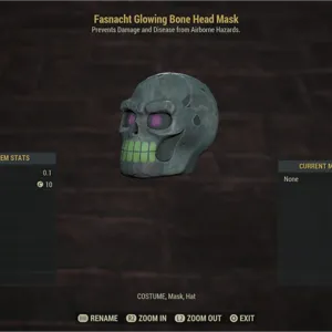 Glowing Bone Head Mask