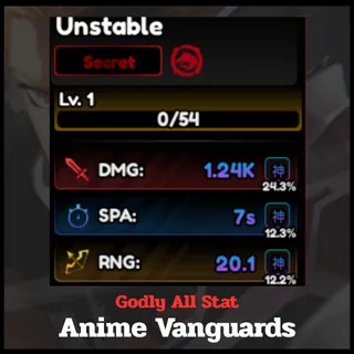 Godly All Stat | Anime Vanguards