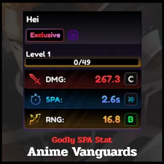 Godly SPA Stat | Anime Vanguards