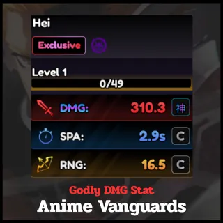 Godly DMG Stat | Anime Vanguards