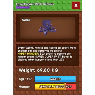 HYPERHUNGER MIMIC 15s cooldown 