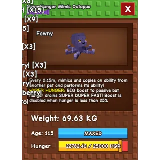 HYPERHUNGER MIMIC 15s cooldown 