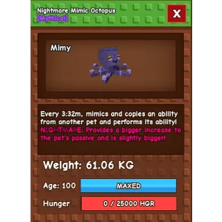 HUGE NIGHTMARE MIMIC 