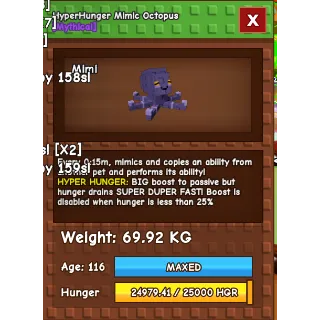 HYPERHUNGER MIMIC 15s cooldown 