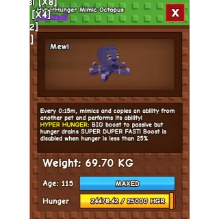 HYPERHUNGER MIMIC 15s cooldown 