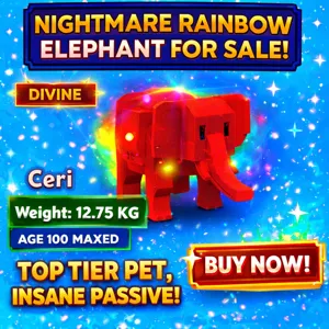 RAINBOW HATCHED ELEPHANT