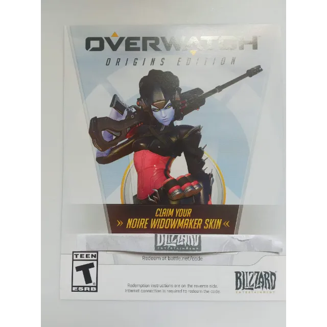 Widowmaker Noire Skin shops Code Overwatch PS4 playstation 4