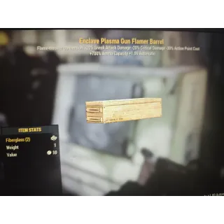 ENCLAVE plasma gun flamer barrel