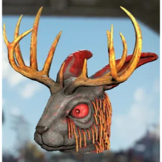 GLOWING JACKALOPE MASK