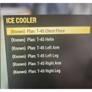 T45 POWER ARMOR PLANS