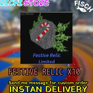 Festive relic x10 - Fisch