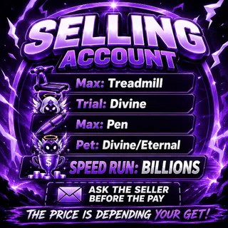 🔥Selling Account Steal an Egg| Max Treadmill | Trial Divine |Max Pen | Divine/Eternal
