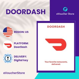 DoorDash Gift Card 50 USD - Door Dash Key - UNITED STATES