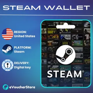 Steam Wallet Card 25 USD Steam Key US